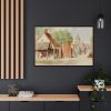 88289-269.jpg Rue du Puits Sale, St. Valery by Miner Kilbourne Kellogg Framed Canvas