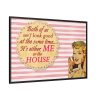 88289-270.jpg Glamorous Retro Woman With Humourous Sign Framed Canvas