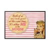 88289-271.jpg Glamorous Retro Woman With Humourous Sign Framed Canvas