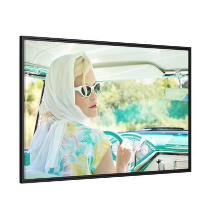 Vintage 1950s Pretty Woman Framed Canvas