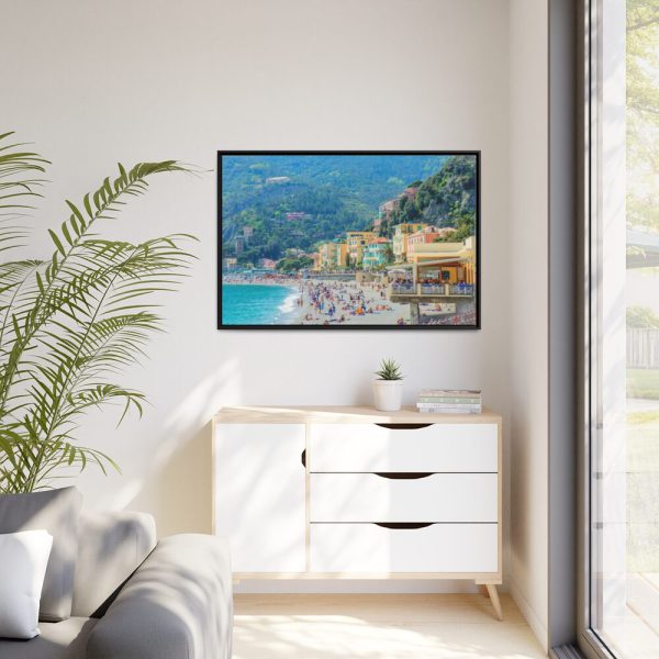 88289-28.jpg A Beach of Cinque Terre Framed Canvas