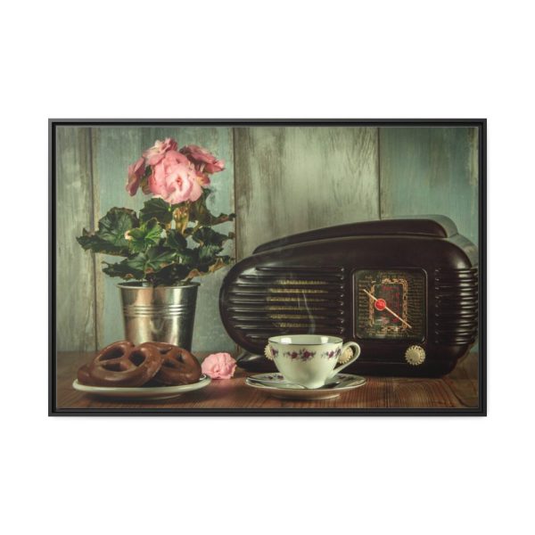 88289-281.jpg Vintage Retro Radio Framed Canvas