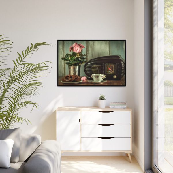 88289-283.jpg Vintage Retro Radio Framed Canvas