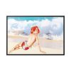 88289-291.jpg Pin-up Girl Beach Beauty Framed Canvas
