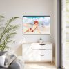88289-293.jpg Pin-up Girl Beach Beauty Framed Canvas