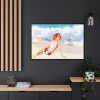 88289-294.jpg Pin-up Girl Beach Beauty Framed Canvas
