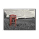 Red Telephone Booth Framed Canvas - Image 2