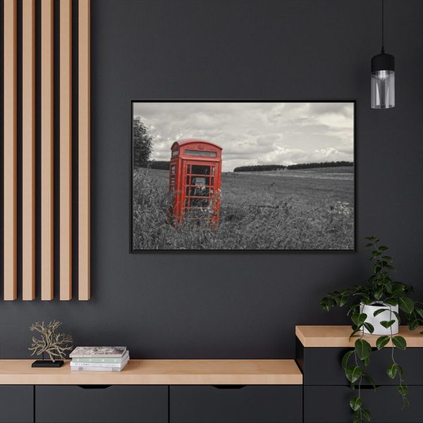 88289-299.jpg Red Telephone Booth Framed Canvas