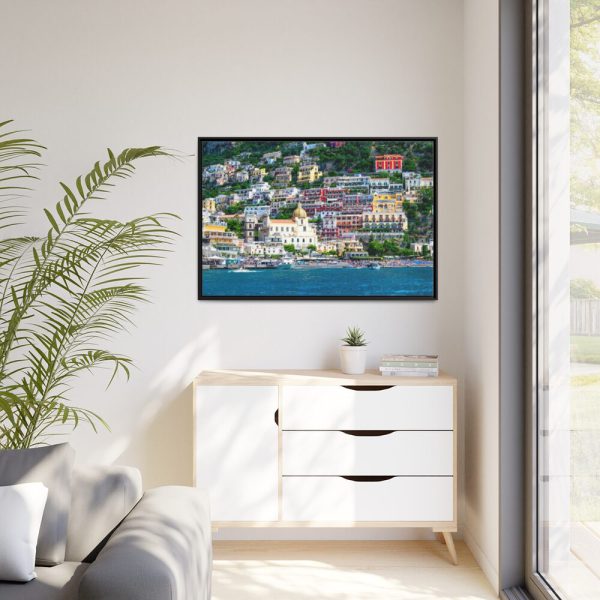 88289-3.jpg Positano Coast in Italy Framed Canvas