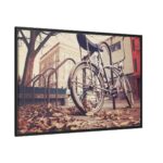 Bicycle Bike Old Vintage Framed Canvas