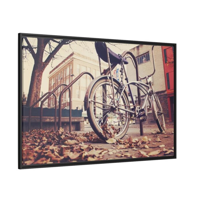 Bicycle Bike Old Vintage Framed Canvas - Image 1