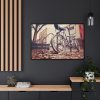 Bicycle Bike Old Vintage Framed Canvas