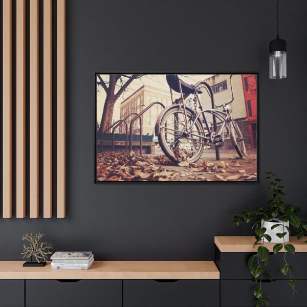 Bicycle Bike Old Vintage Framed Canvas