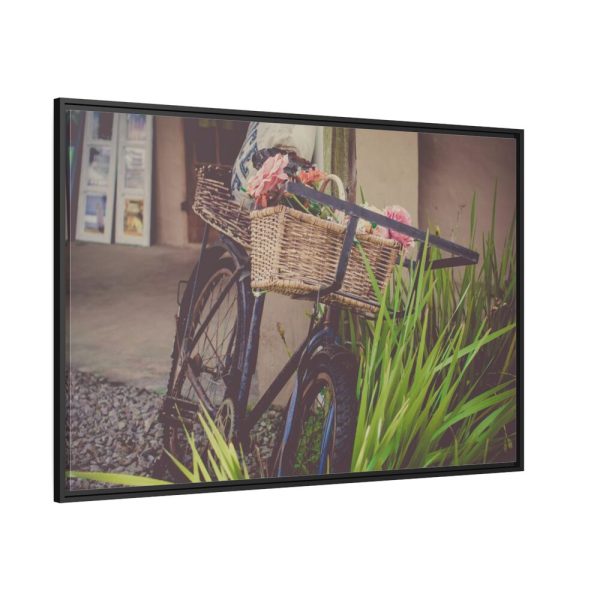 88289-310.jpg Flowers on Bicycle Framed Canvas