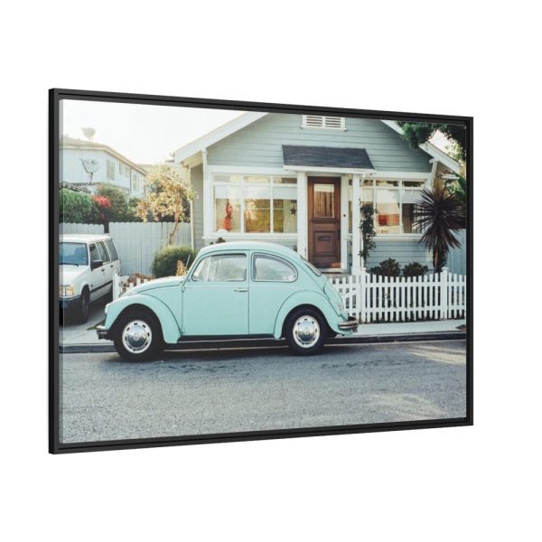 88289-320.jpg Vintage Car and House Framed Canvas