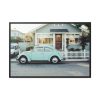 88289-321.jpg Vintage Car and House Framed Canvas