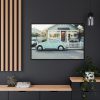 88289-324.jpg Vintage Car and House Framed Canvas
