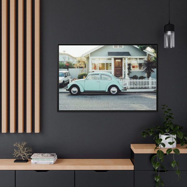 88289-324.jpg Vintage Car and House Framed Canvas