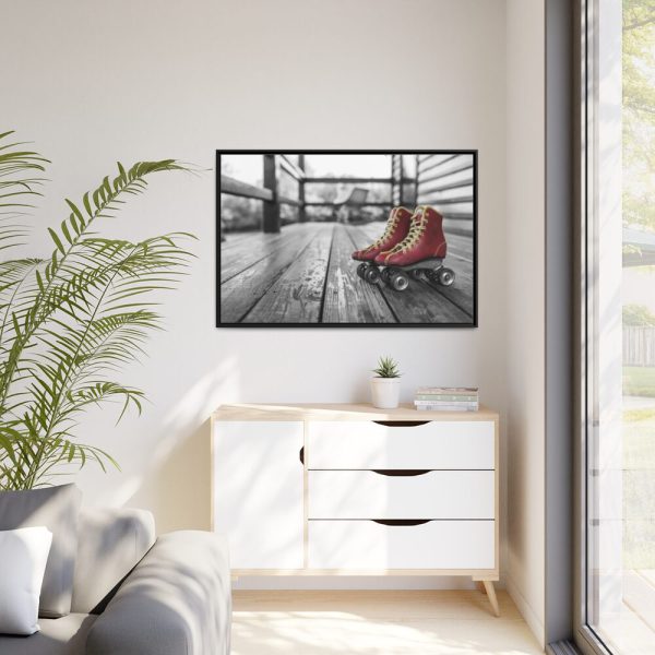 88289-338.jpg Vintage Rollerblades Framed Canvas