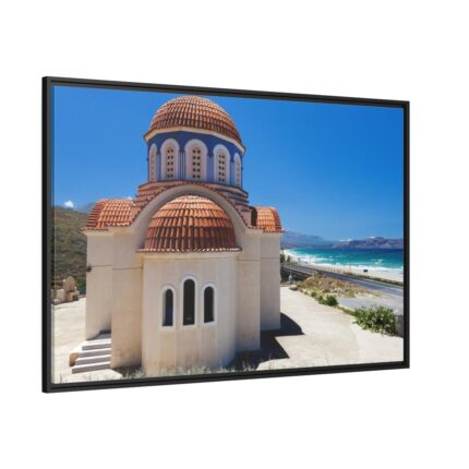 Orthodox Greece Church Framed Canvas