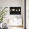 Birds Vintage Music Framed Canvas