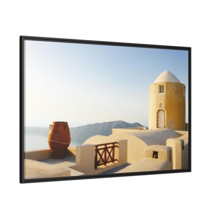 Beautiful Architecture in Greece Framed Canvas