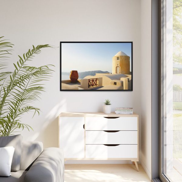 88289-363.jpg Beautiful Architecture in Greece Framed Canvas