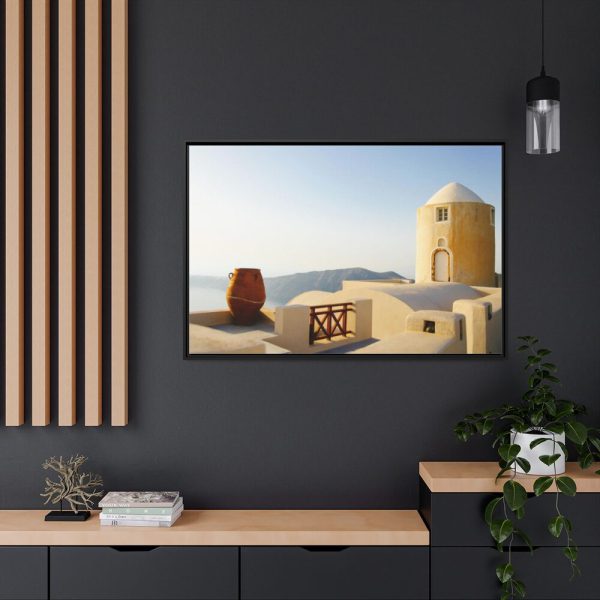 88289-364.jpg Beautiful Architecture in Greece Framed Canvas