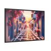 Sunset in Greece Framed Canvas