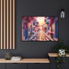 Sunset in Greece Framed Canvas
