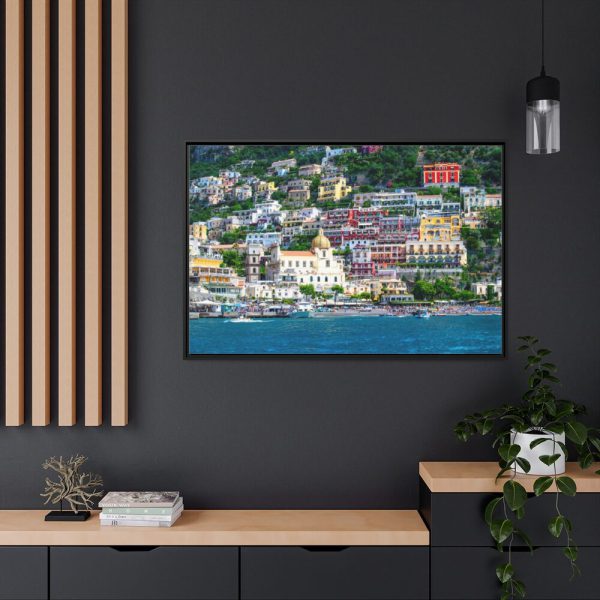 88289-4.jpg Positano Coast in Italy Framed Canvas