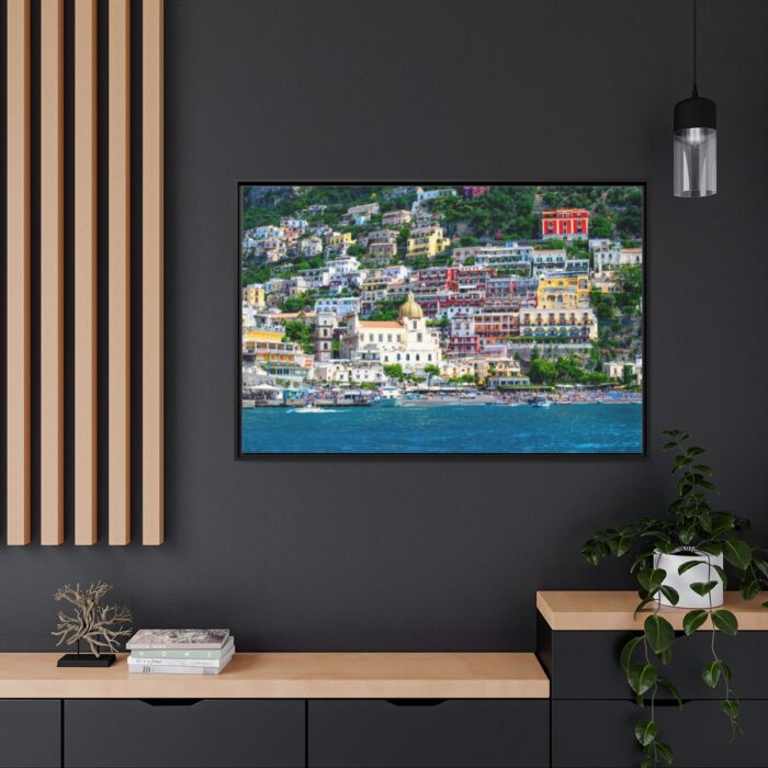 Positano Coast in Italy Framed Canvas - Image 5