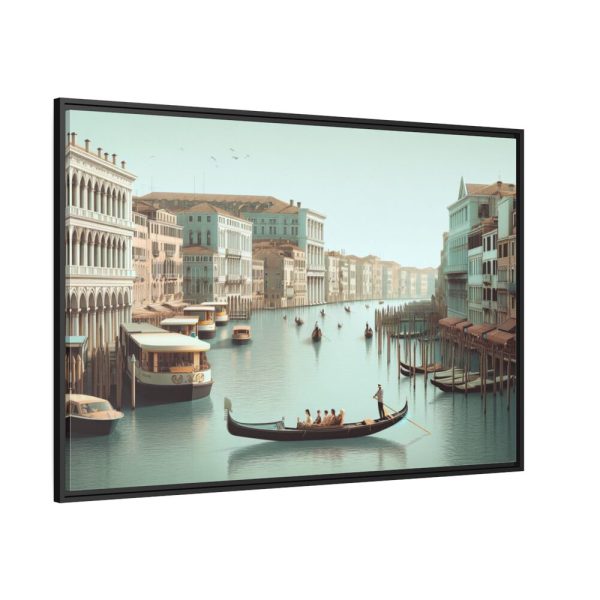 88289-400.jpg Tourists in a Gondola in Venice, Italy Framed Canvas