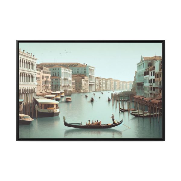 88289-401.jpg Tourists in a Gondola in Venice, Italy Framed Canvas