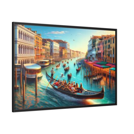 Vibrant Italy Framed Canvas