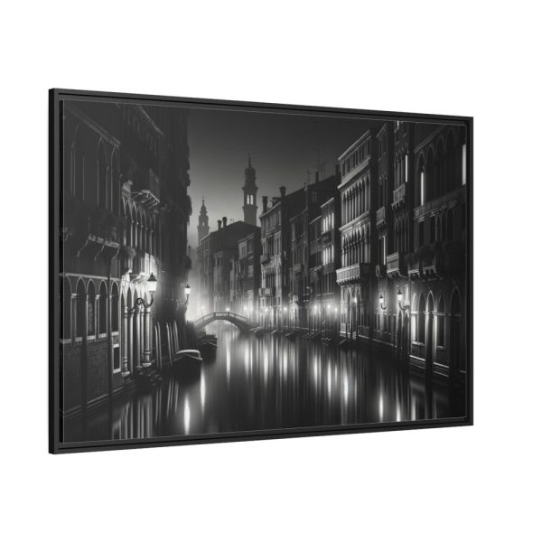 88289-410.jpg Venice Canal at Night Framed Canvas
