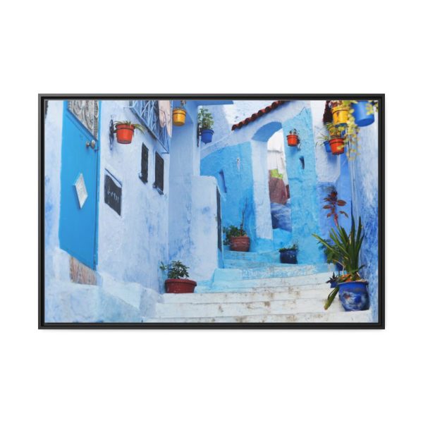 88289-416.jpg Blue Town Framed Canvas