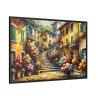 88289-420.jpg Flowerish Street in Italy Framed Canvas
