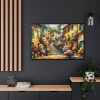 88289-424.jpg Flowerish Street in Italy Framed Canvas