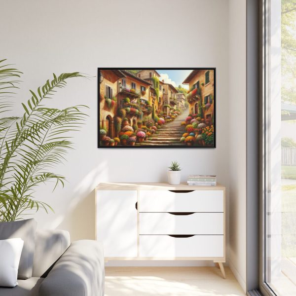 88289-428.jpg Italian Street Scene Framed Canvas