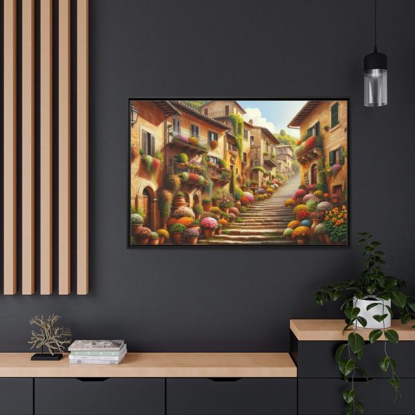 88289-429.jpg Italian Street Scene Framed Canvas