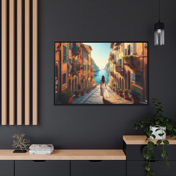 88289-439.jpg Girl in Italy Framed Canvas