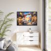 Simpatico Tavern in Italy Framed Canvas