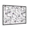 88289-45.jpg Grey Floral Pattern Framed Canvas