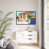 Greece Lesbos Mytilene Stone Framed Canvas