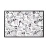 88289-46.jpg Grey Floral Pattern Framed Canvas