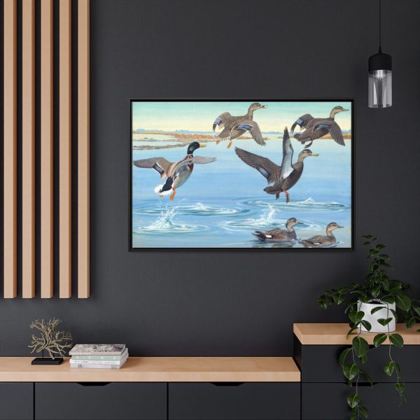 88289-464.jpg Vintage Ducks Art Framed Canvas