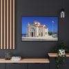 Church in Agios Georgios Framed Canvas