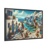 88289-500.jpg Greek Island Scene Framed Canvas
