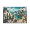 88289-501.jpg Greek Island Scene Framed Canvas
